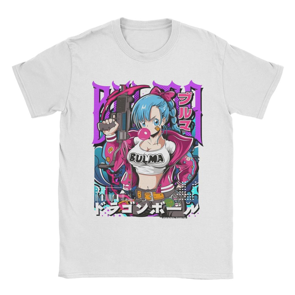 Bulma DDragon Ball Z T Shirt Unisex 100 Cotton Vintage TShirt Round Neck Tee Shirt Short Sleeve Clothing Birthday Present