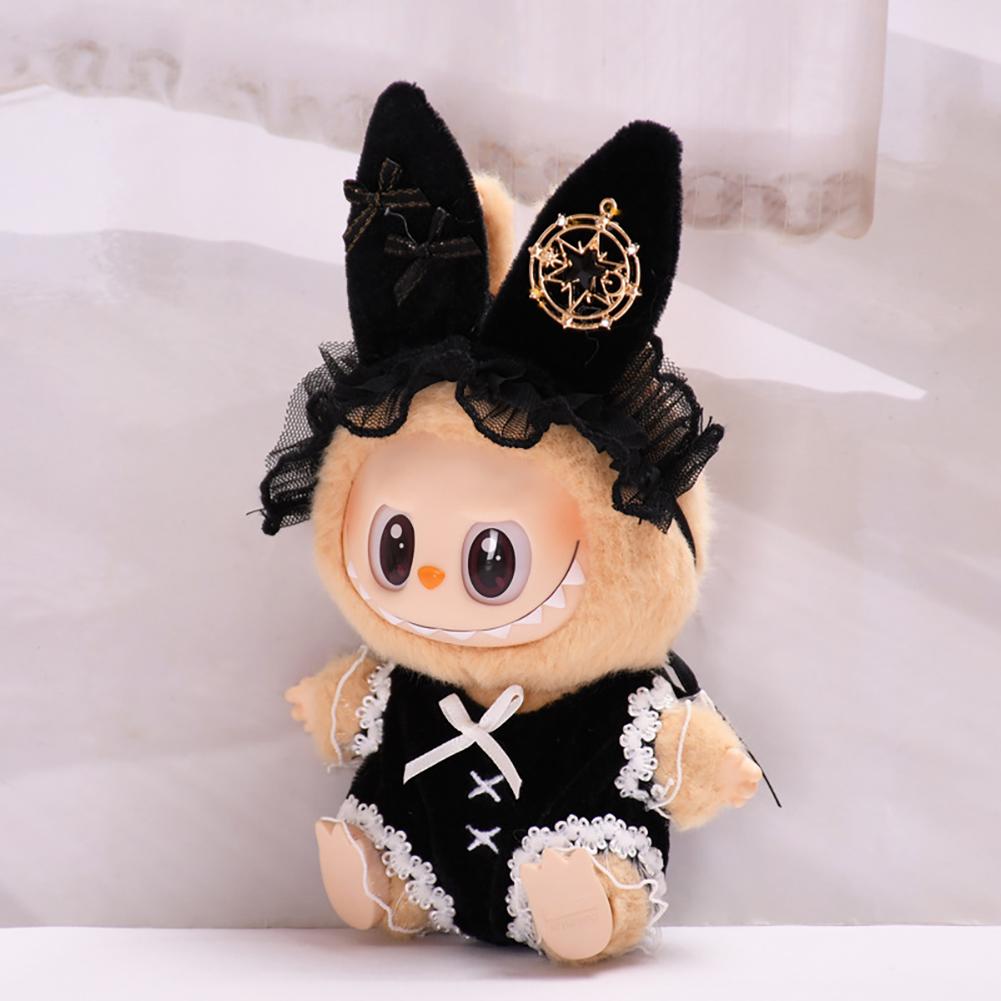 For 17cm Labubu Doll Clothes Fashion Clothes Hoodies Doll Clothes Color Match Hoodies Dolls Accessories Cute Decoration Little Cloths
