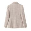Autumn European & American Style Women's Double-Breasted Mid-Length Knitted Coat (9192156)