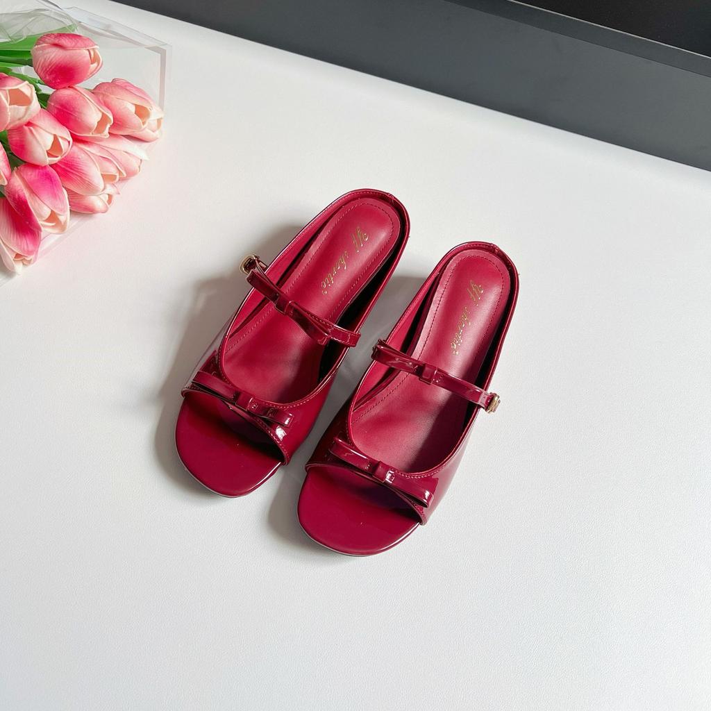 5 cm height increase bow wedge heel open-toed sandals women's outer wear 2025 summer new sweet not tired foot slippers