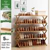 Compact Wooden Shoe Storage Rack: Multi-Layer, Dustproof Shoe Cabinet for Dorm or Entryway