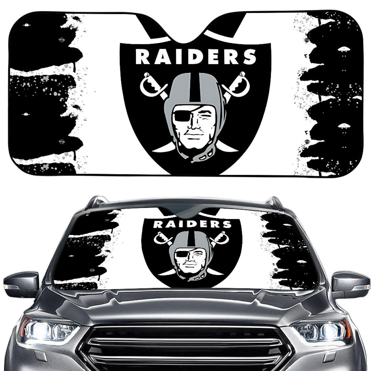 

Las Vegas Raiders Custom Aluminum Foil Car Sunshade