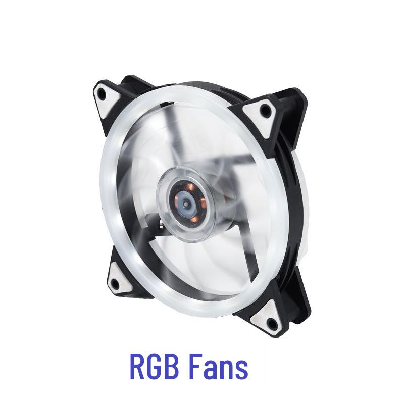 12cm RGB LED Ultra-Quiet Desktop Computer Chassis Cooling Fan
