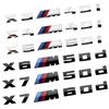 3D ABS M-Standard Sports Competition Emblem Rear Trunk Logo Sticker For M1   X2 X3M X4M X5M X6M X7M Auto Modification  Badge