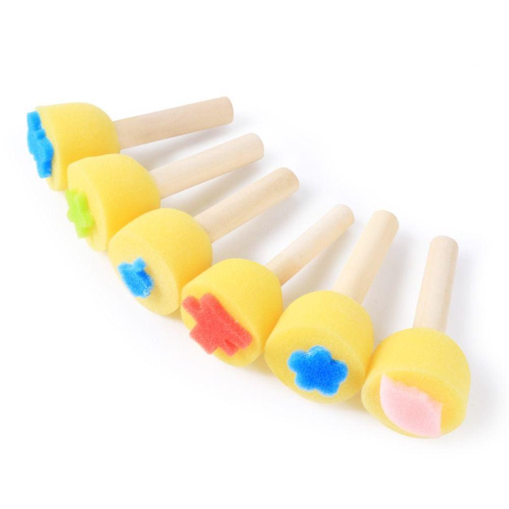 Mushroom Stick DIY Sponge Stamp Brush Handmade Creation Sponge Stamp Brush Kits   Kindergarten