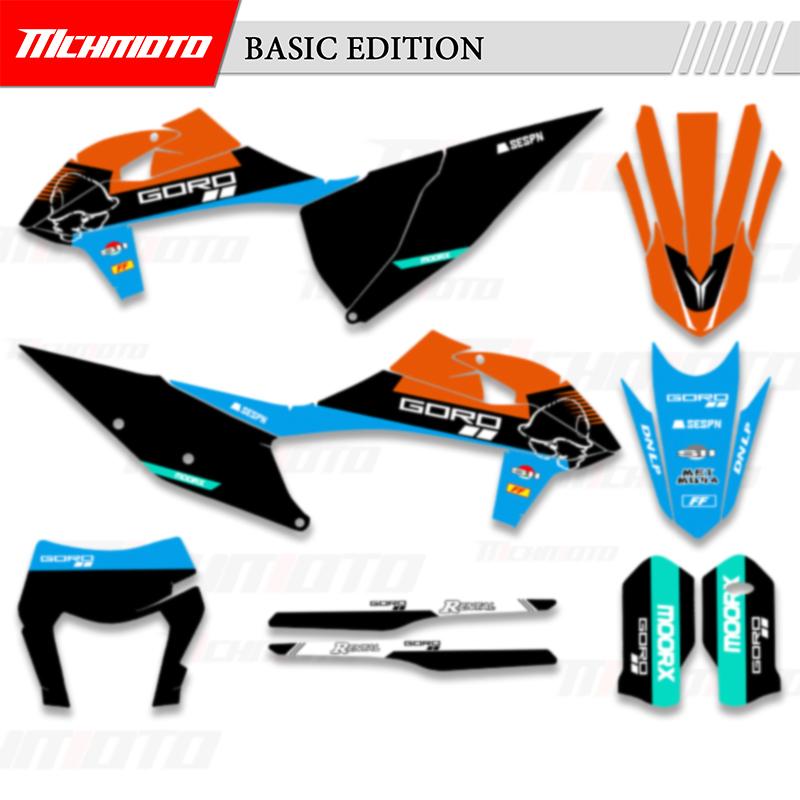 MCHMFG For KTM 125 250 350 450 500 SX SXF EXC XC XCW SIX DAYS SIXDAYS Graphics Decals Stickers 04 A no number (EXC)