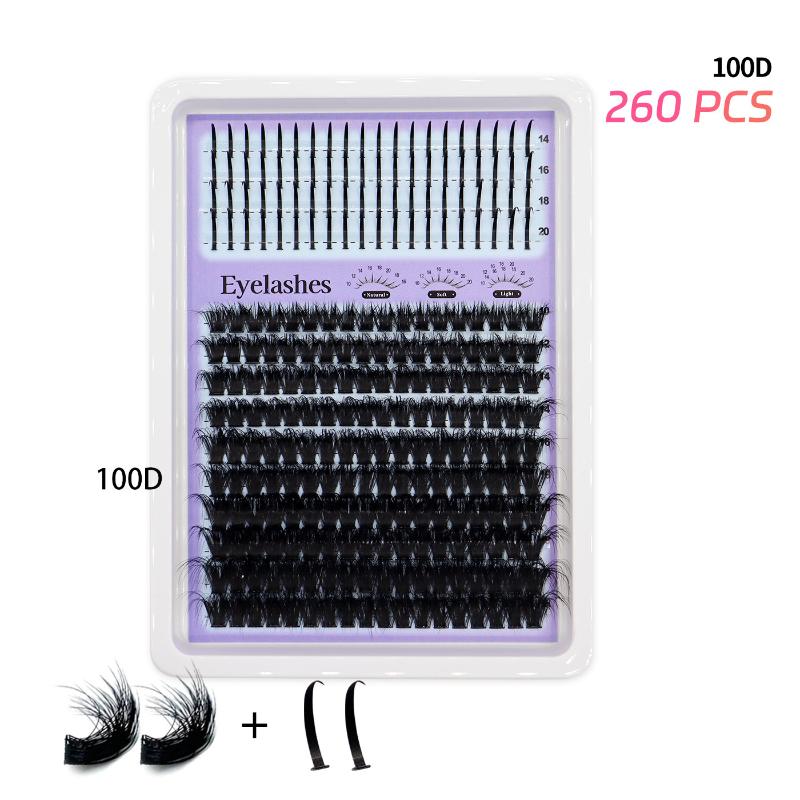 

14 Rows Lash Clusters Spikes Eyelash Extensions Spiky Lashes Extension Thick Individual Cluster Lashes With Spikes Bottom Lashes 100D