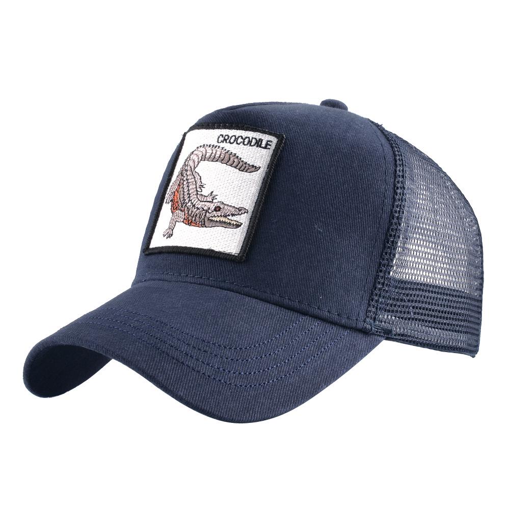 Animal Embroidery Baseball Cap Male Truck Driver Hat Female Cap Outdoor Net Hat