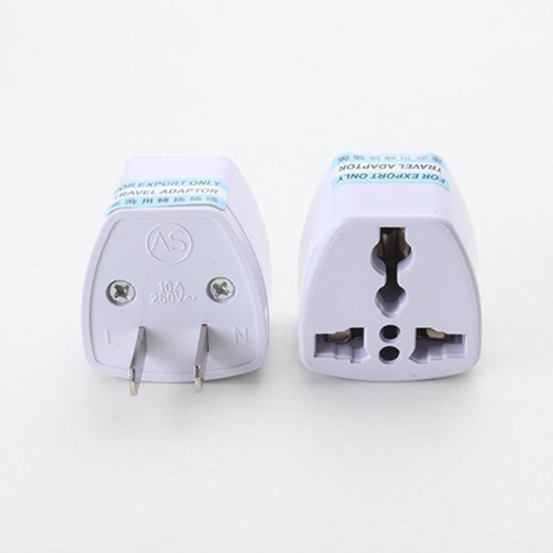 250V 10A 800W Universal EU GER US Plug Adapter European Germany Chinese Power Socket Conversion Converter Travel White Plug