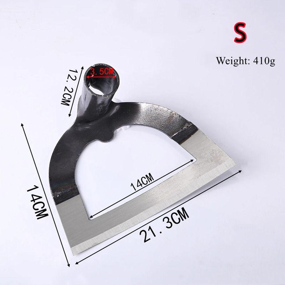 Steel Weeding Hoe Thickened Gardening Tool Weeding Rake Handheld Hollow Hoe  Loosening Soil S