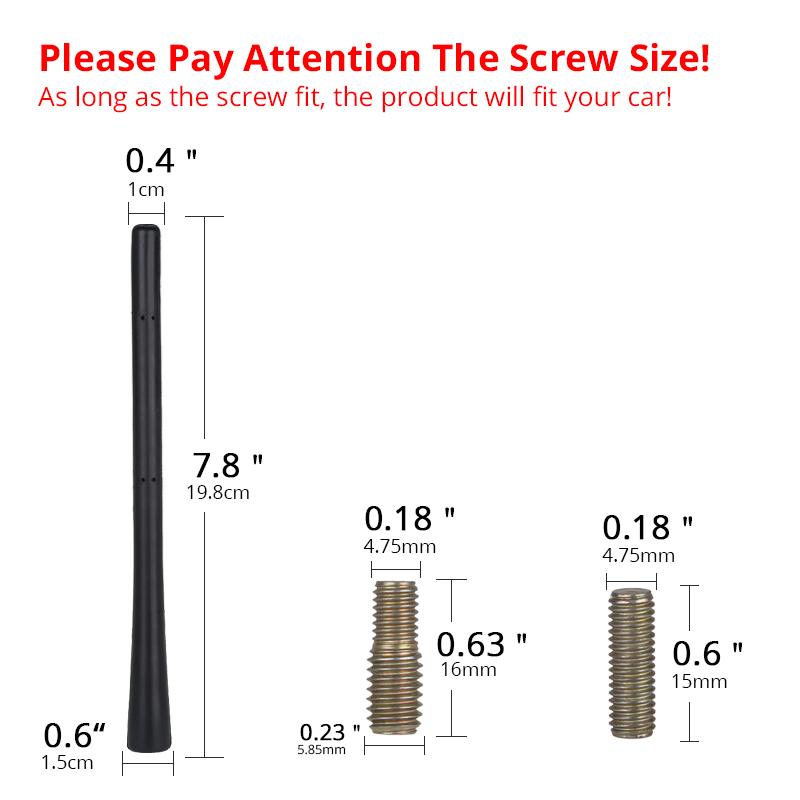 8 inch for VW Golf Car Antenna Roof Mast Whip Stereo Radio FM/AM Signal Aerial Amplified Antenna Mast Whip for Toyota Corolla