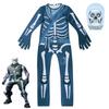Amazon Hot Sale Fortnite Ghost Face Gingerbread Man Cosplay Suit Halloween Party Skeleton Onesie