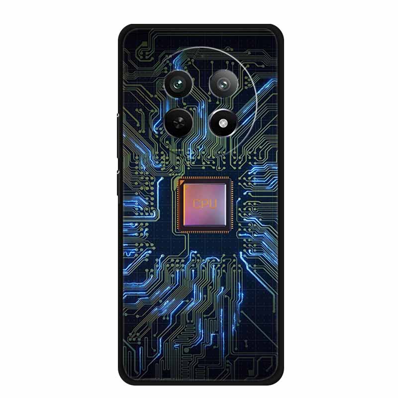 Phone Case For Realme 13 Pro Plus Case Protective Black Silicone Soft Coque For Realme13 Pro Plus Back Cover Case 13Pro Plus Bag