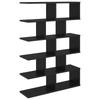 Wall Shelf Black Oak 70 X 20 X 100 Cm Engineered Wood
