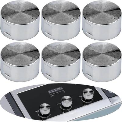 6mm Metall Gasherdknopf Universeller Kochgeschirr-Regler Bereich Backofenknopf Herdknopf 6 Stück - jjS