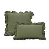 BUYNOW 1PC French ruffled skirt pillowcase without pillow core, living room sofa and bedroom cushion fabric decoration