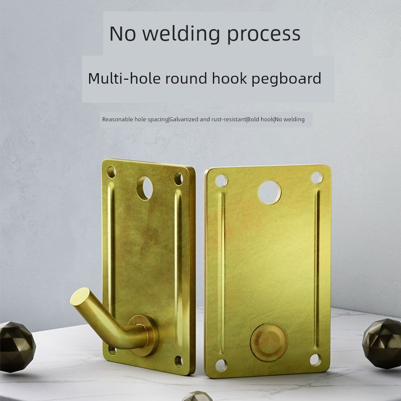 Electric Water Heater Round Hook Mounting Plate Installation Mockup with a Load Capacity of 80L, Water Heater Bracket Fixed on Hollow Wall Hook