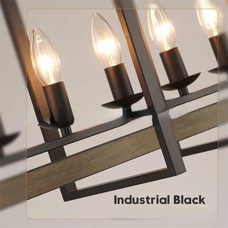 Retro Ländlichen Industriellen Stil Nachahmung Holzmaserung Eisen Kunst Restaurant Lichter, Küche Hängelampen