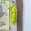 Cute Funny Creative Pea Pod Vegetable Plush Doll Stuffed Toy Keychain Pendant Keyring Backpack Charm Bag Hanging Ornaments Gifts