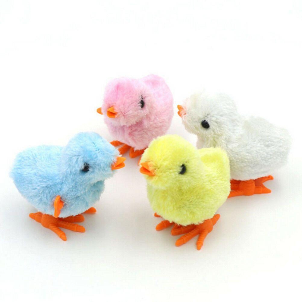 Fluffy Wind-up Chicken Dance Clockwork Plush Kids Toy