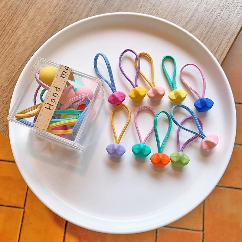 Dopamine Color Hair Ties for Kids: High Elasticity, Gentle On Hair, Canned for Convenience