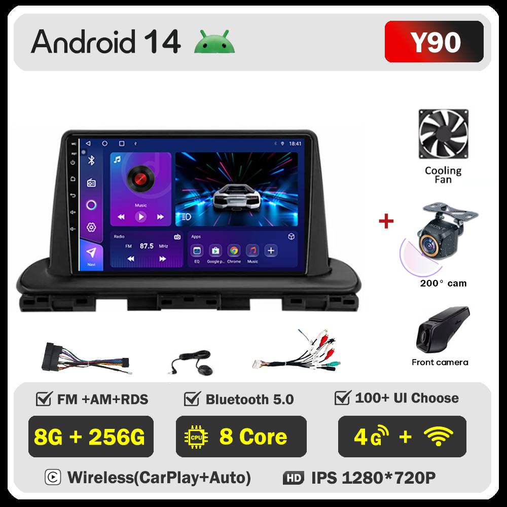 For Kia Cerato 4 IV Forte 2018 2019 2020 2021 Car Radio Player Car Carplay Screen Autoradio Mirror Link Car Intelligent Systems