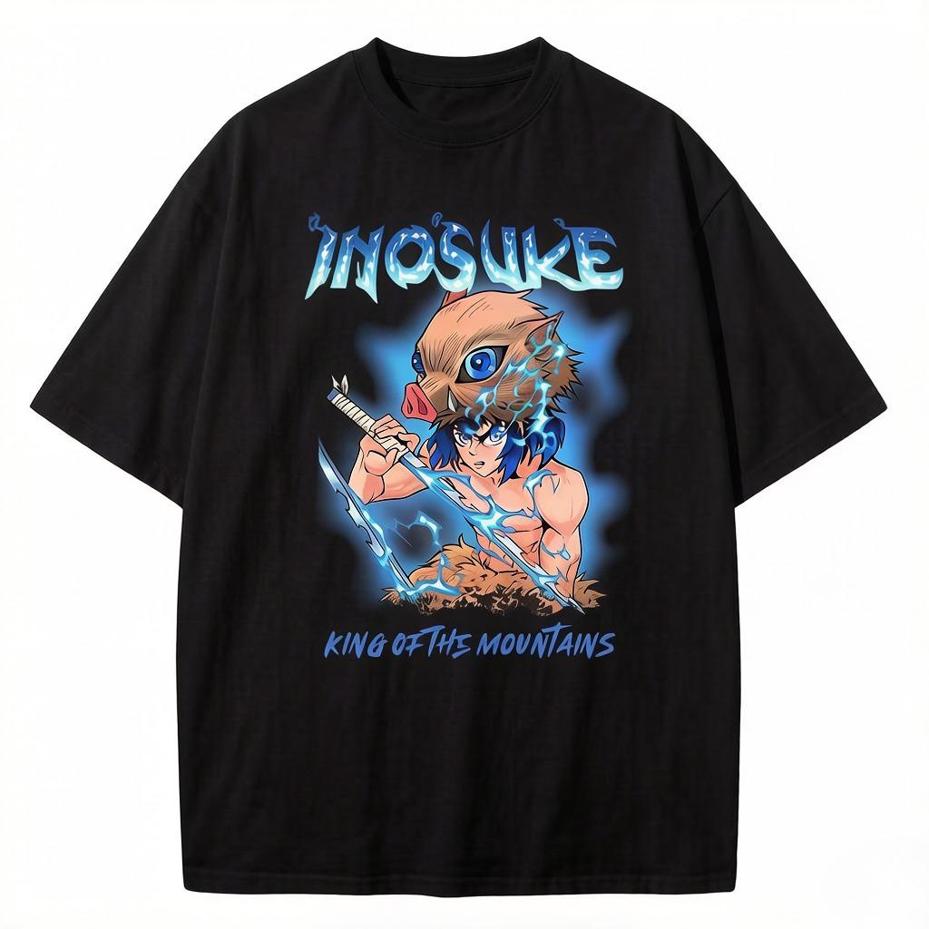 T-shirt Featuring Agusha Masanosuke The Protagonist of The Japanese Anime Ginza Century Style Cotton Top