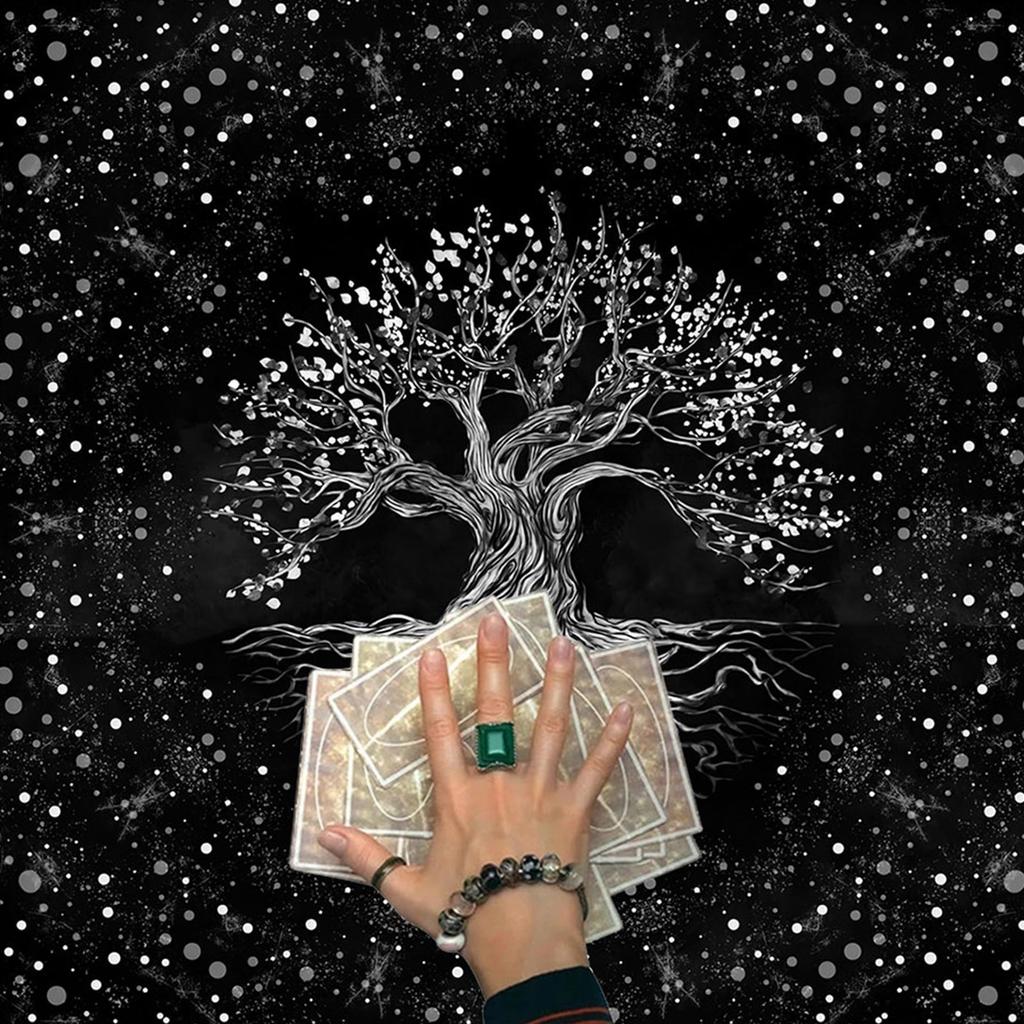Divinations Tablecloth Trees Of Life Tarot Cards Tablecloth Altars Cloth Oracles Divinations Board Game Accessories