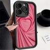 Phone Cover Case for iPhone 17 Pro Max 11 15 Plus 13 17e 12 Pro 14 Air 16 Pink Simple Heart