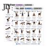 Guida Fitness per Principianti, Poster Grafico Allenamento con Manubri 2 Pezzi, Routine di Esercizi Full Body per Donne, Decorazione Murale, Allenamento della Forza Palestra Casalinga