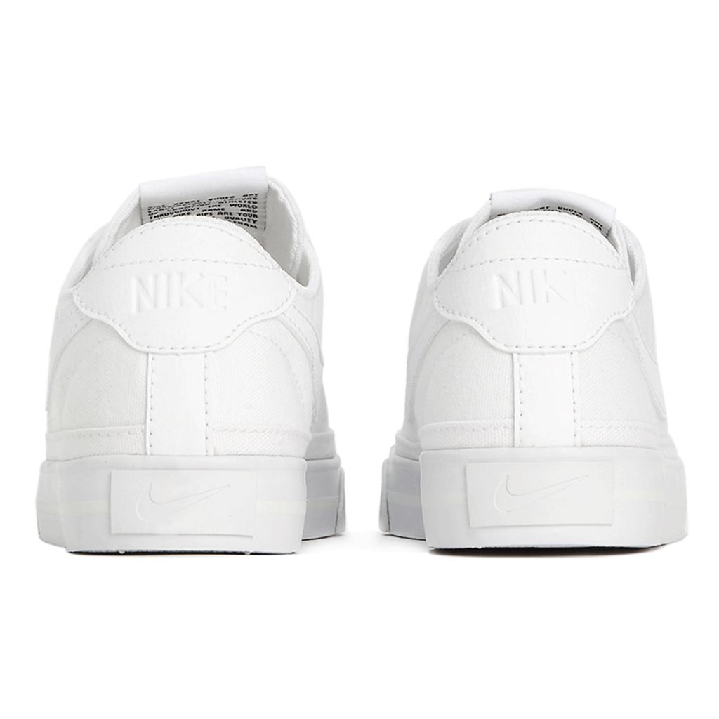 New Nike Court Legacy Canvas Triple White Women's CZ0294-100