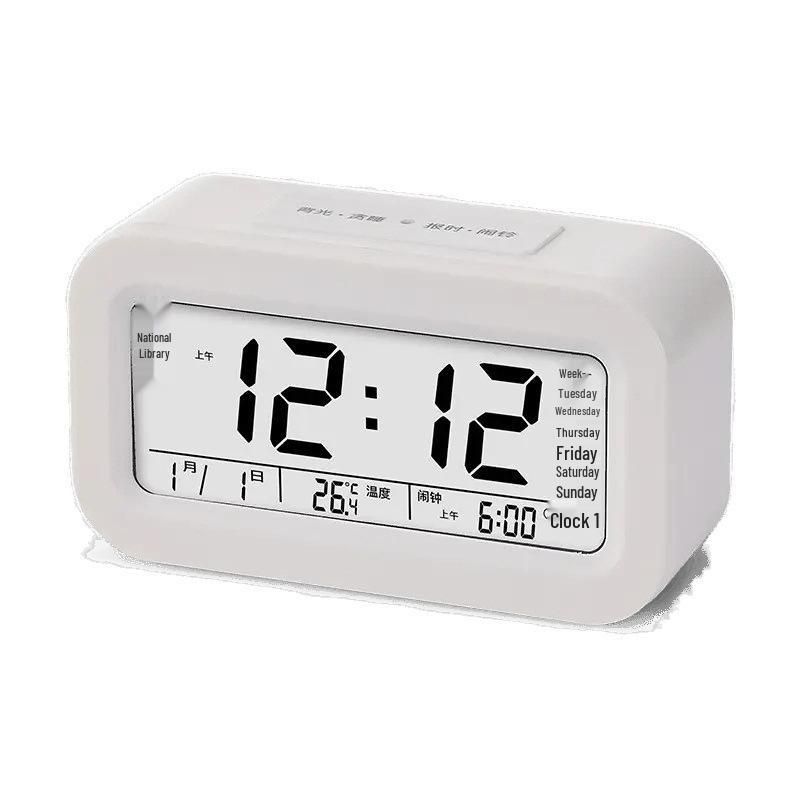 Luminous Charging Alarm Clock with Voice Announcer