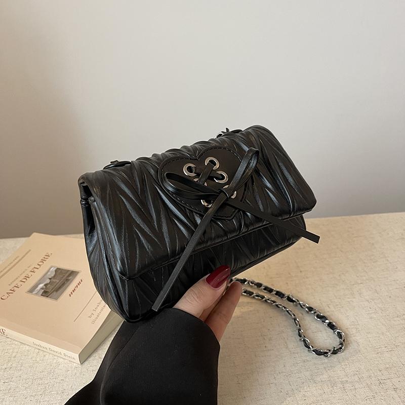 

Корейские маленькие квадратные сумки с бантом для женщин, новая модная сумка через плечо с цепочками для девочек, сладкая помада, кошелек