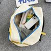 Contrast color leisure sports fitness bag large capacity short trip business travel luggage bag dopamine portable oblique span bag