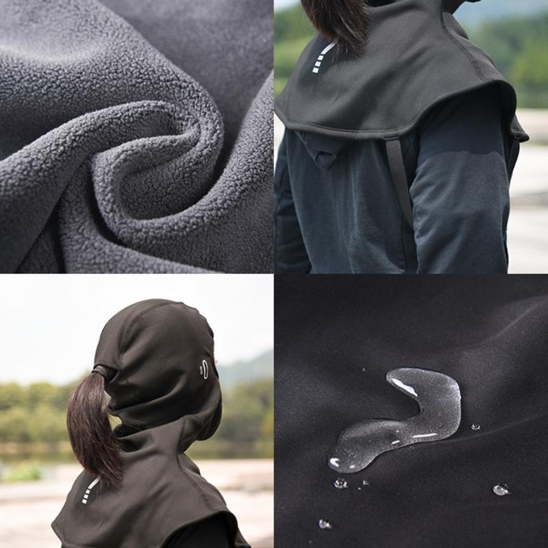 Winter Warm Caps Cycling Neck Warmer Hat Soft Fleece Balaclava Hat Full Face Mask Hooded Neck Warmer Outdoor Ski Scarves