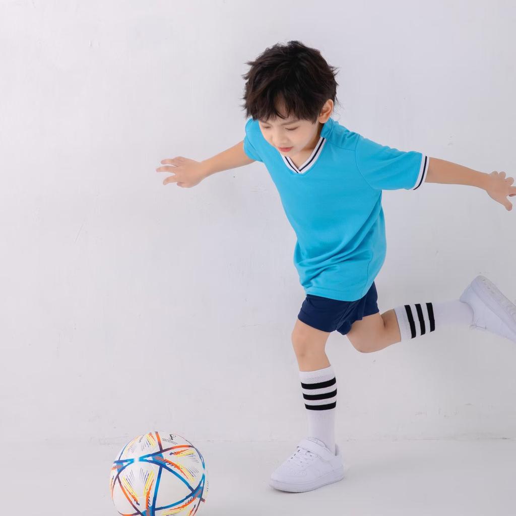 Football jersey set Adult children's men's sports training clothing Short sleeves Student kindergarten jersey Badminton jersey