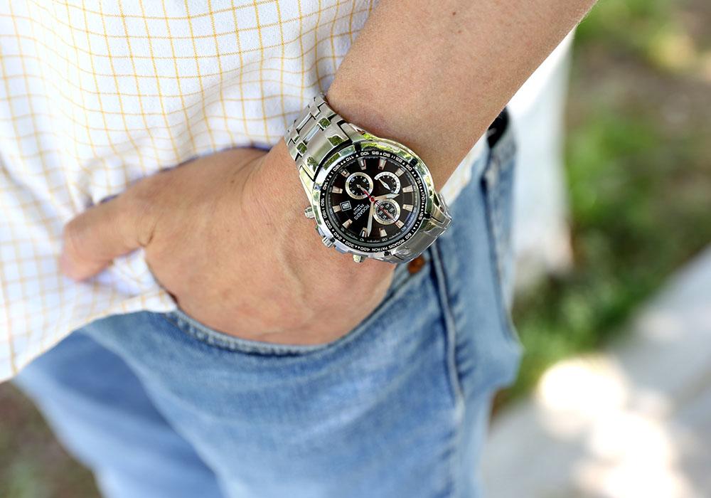 Logadiseu Men'S Chronograph Metal Watch Dh100712M_Bk