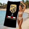 Beach Towel with Atlético Madrid logo Pattern - soft,absorbent,machine washable Lightweight&Modern,swimming,Travel Essentials