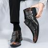 Fashion 38-46 Chelsea Boots Men Black Brown Side Button Short Boots Casual Business Multifunctional Formal Boots Social Boots Men Boots