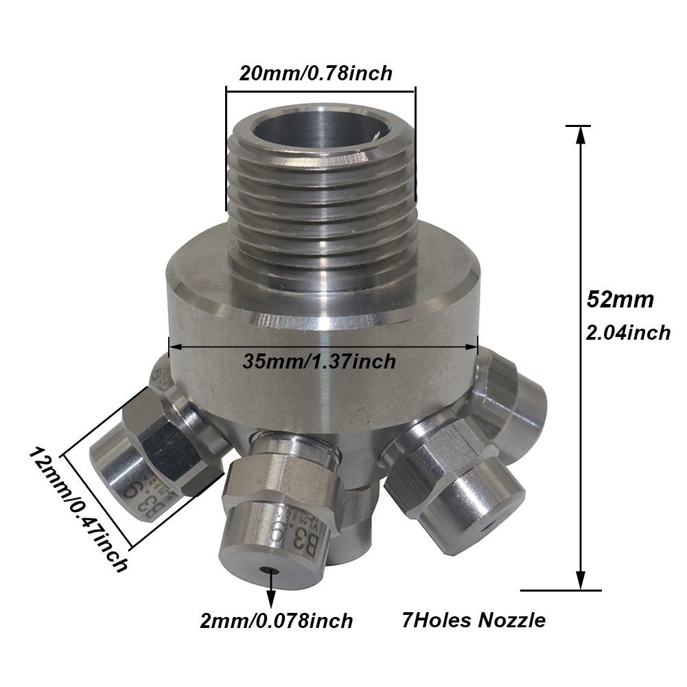 

Насадка для очистки промышленных резервуаров из нержавеющей стали, многоголовочная распылительная линейная насадка, моющая насадка, головка для очистки бутылок