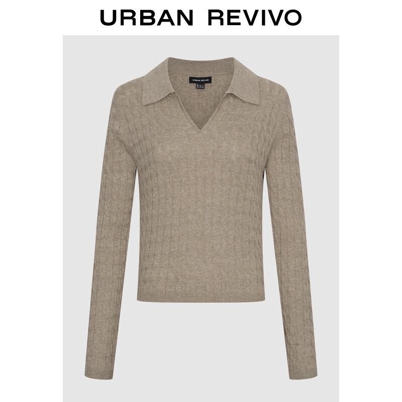 

Women s Winter Polo Collar Short Knit Sweater S