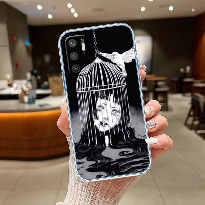 Junji Ito Tomie Transparent Phone Case for Motorola Moto Edge 20 30 40 50 S30 Fusion Ultra Pro Neo Lite + G200 G23