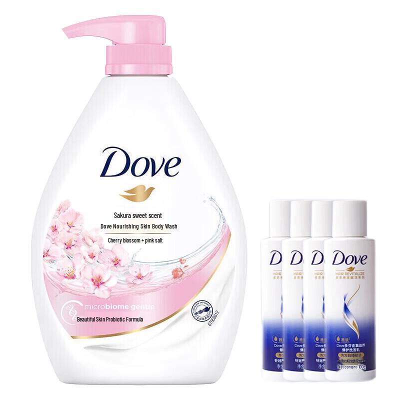 DOVE Cherry Blossom Shower Gel & Shampoo Set