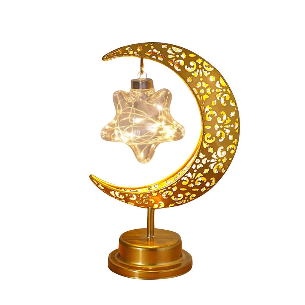 New Moon And Star-shaped LED Lights, With A Hollow Design To Enhance The Atmosphere Effect, Suitable For Use At The Bedside.