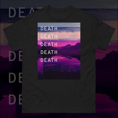 Death Death Death Vaporwave Cyberpunk Glitch Soft Grunge Pastel Unisex Tee
