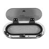Boat Hatch Oval Porthole Window with Switch Handle 16 X 8in Internal Opening UV Resistant Waterproof Deck Hatch Window