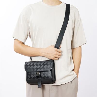 Modes vīriešu krustveida soma ar galvas slāņa govs ādas reljefu modes plecu soma biznesa ikdienas vīriešu soma