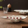 Hand Leaf Decorative Plate Ceramic Dinner Plates Snack Tray Fruit Bowl Dim Sum Dish Sushi Plate Dessert Plates Display Stand