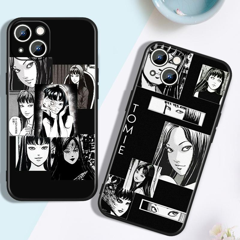 For Apple iPhone 13 12 mini 11 XS Pro Max XR 8 7 6S 6 5S 5 Plus Cover Junji Ito Tomie Soft Silicone Back Phone Case