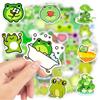 Grappige Kikker Stickers Cartoon Kawaii Diy Speelgoed Cadeau Waterdicht Graffiti Sticker Voor Laptop Telefoon Scrapbook Bagage Flessen Decoratief
